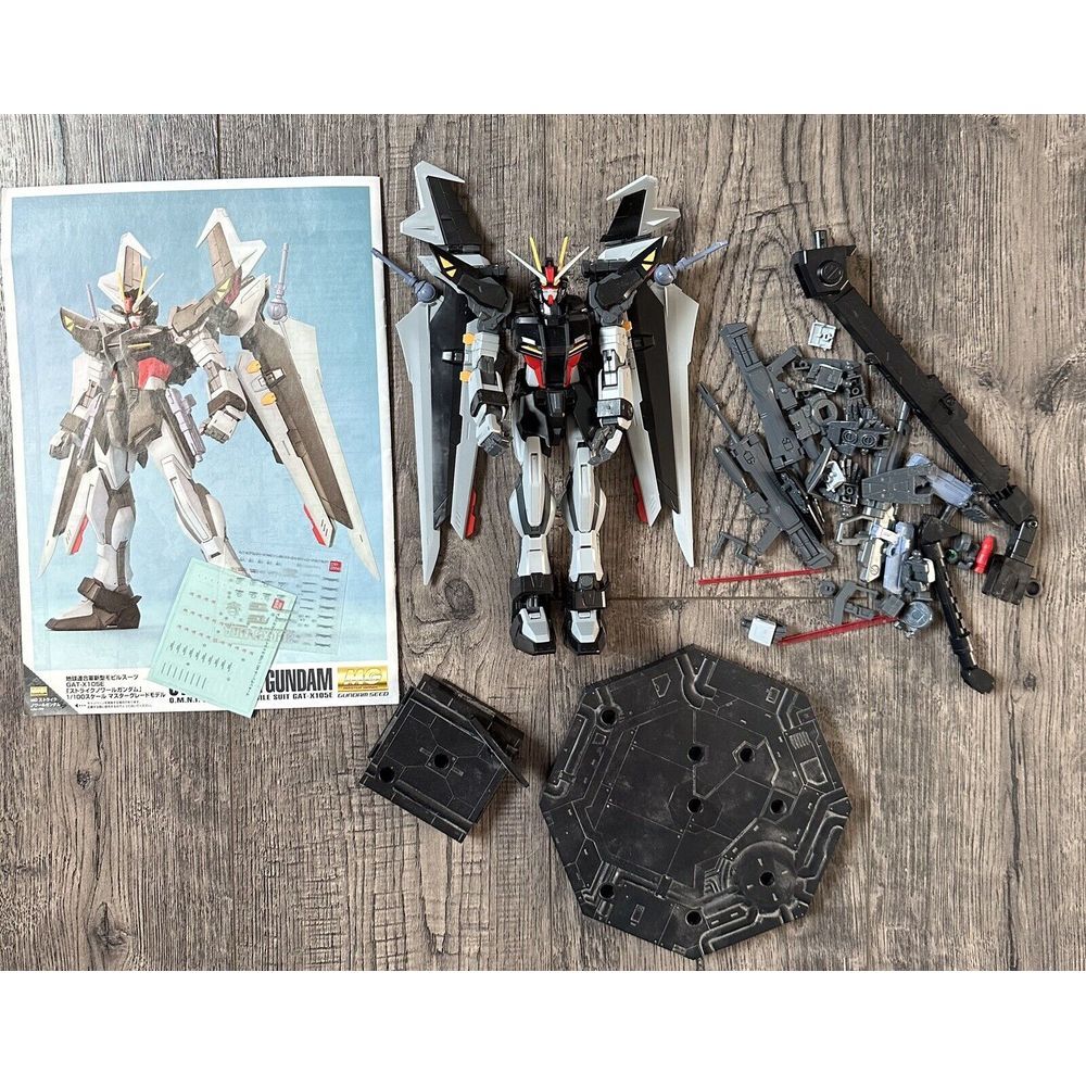 Bandai Strike Noir Gundam Figure w/ instruction manual‎